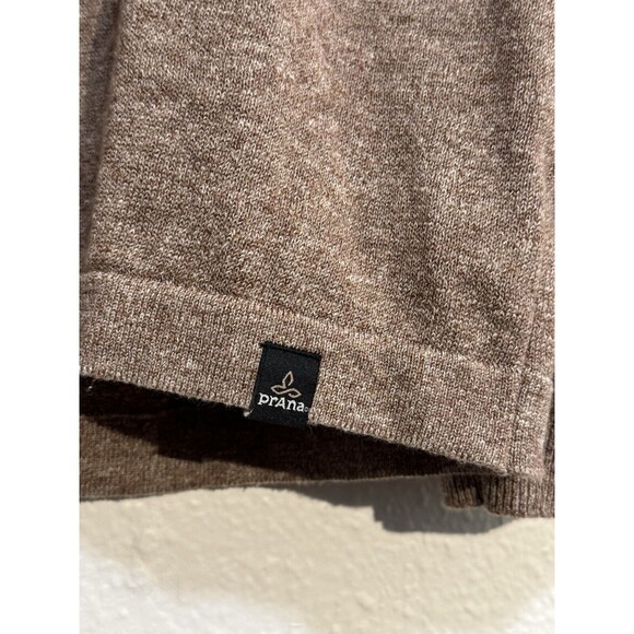 EUC PrAna Breathe Koala Crew Pullover Sweater Mens Large Brown Organic Cotton - Picture 3 of 16